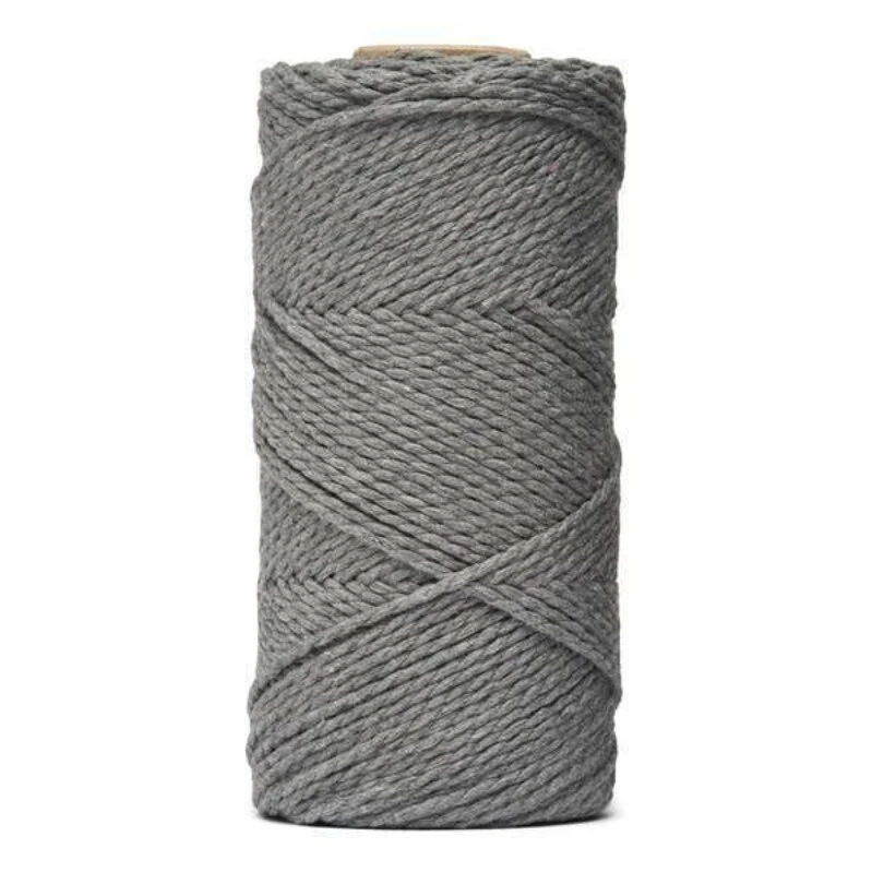 LindeHobby Macrame Lux, Corda per Macramè, 2 mm 04 Affumicato