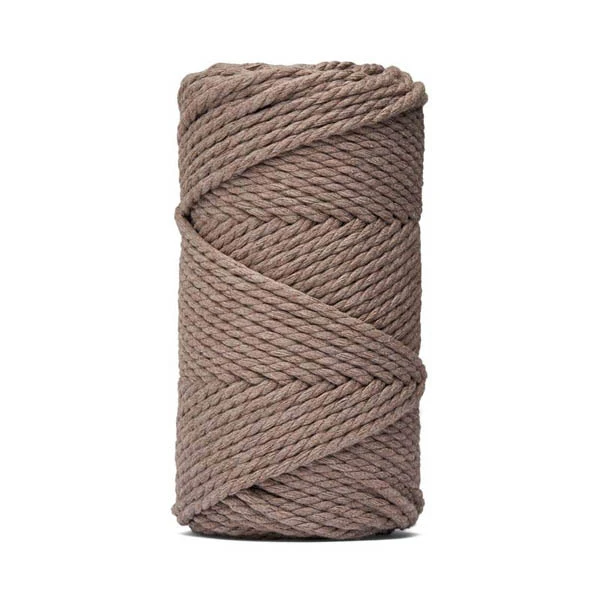 LindeHobby Macrame Lux, Corda per Macramè, 4 mm Beige scuro