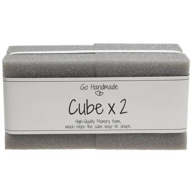Go Handmade Memory Foam 8x8 cm, 2 pezzi.