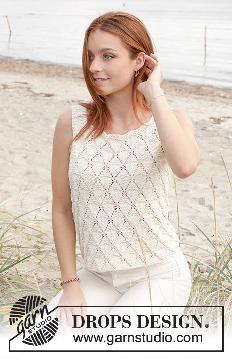 240-8 Dazzling Diamonds Top by DROPS Design