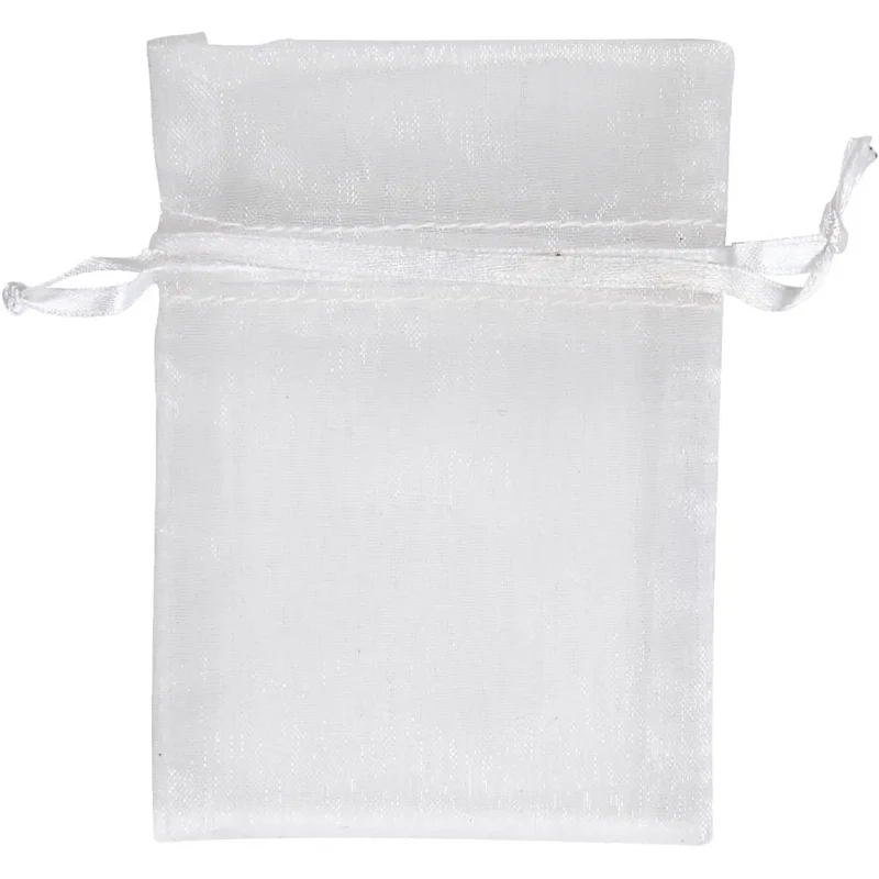 Borse in organza, 7x10 cm, 10 pezzi.