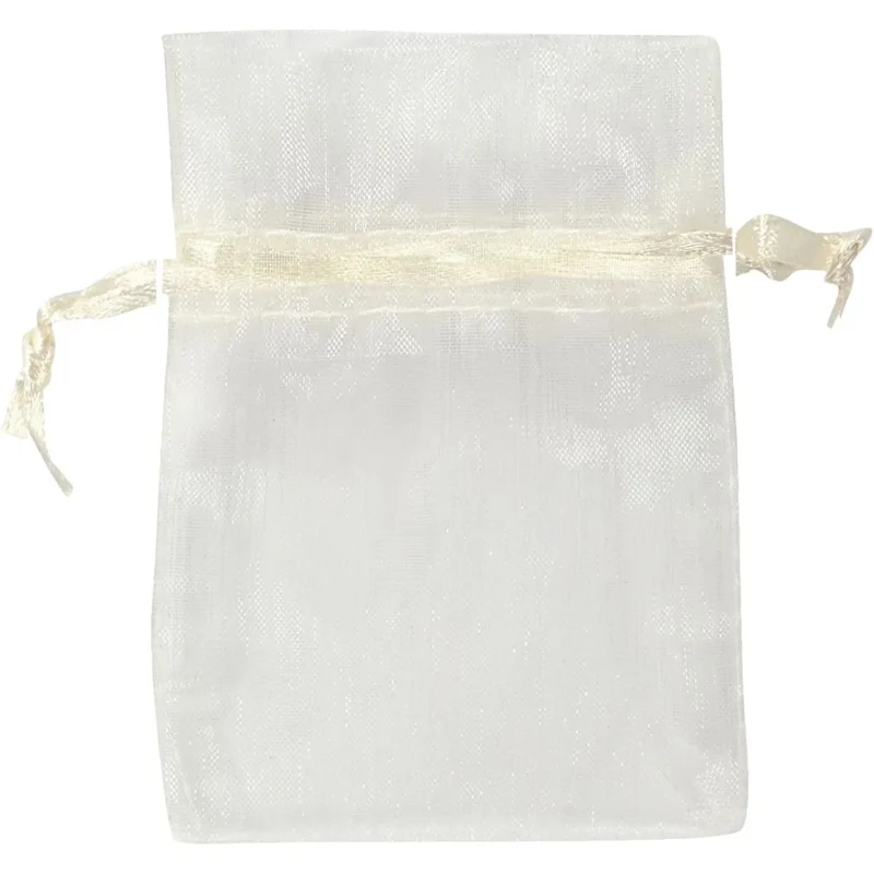 Borse in organza, 7x10 cm, 10 pezzi.