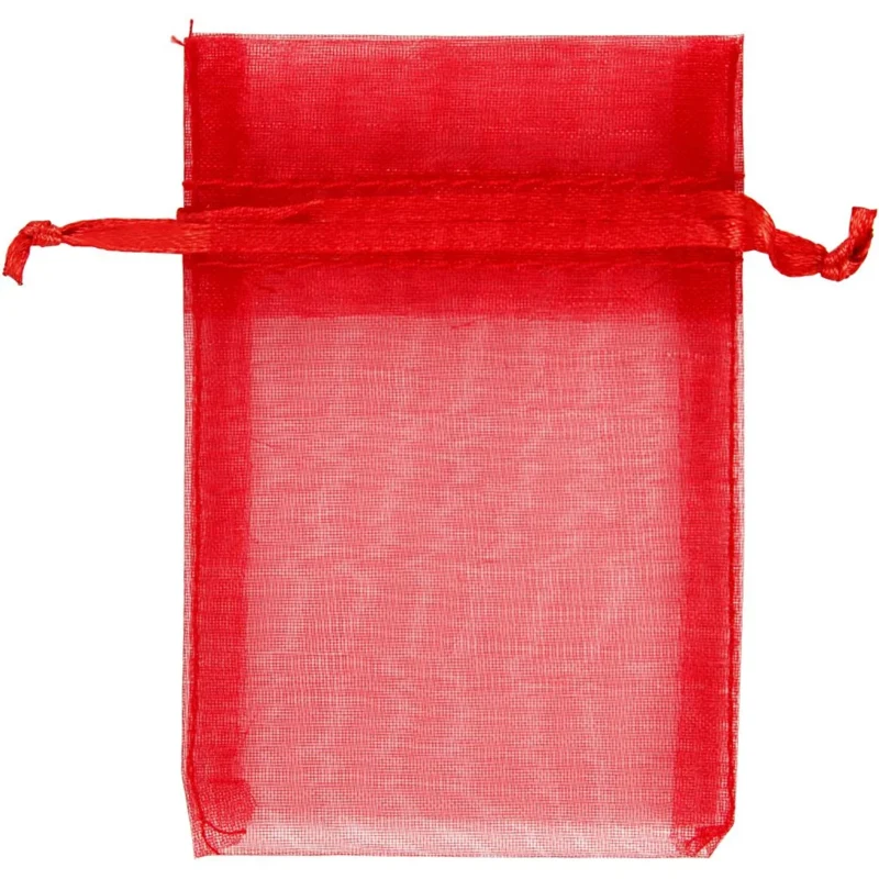 Borse in organza, 7x10 cm, 10 pezzi.