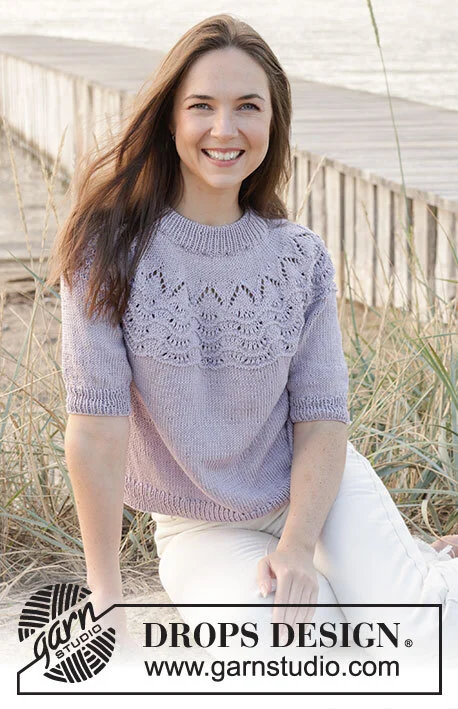 241-32 Hope Bay Top by DROPS Design