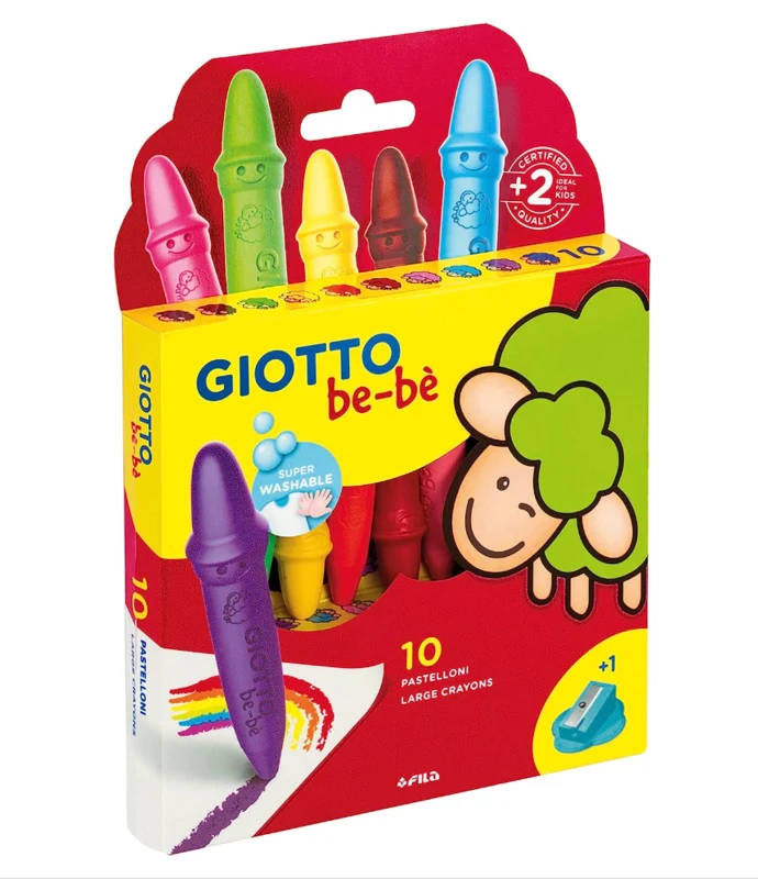 Giotto be-bé pastelli a cera 10 pezzi.