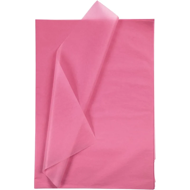 Carta di seta, 10 fogli, 50x70 cm Rosa