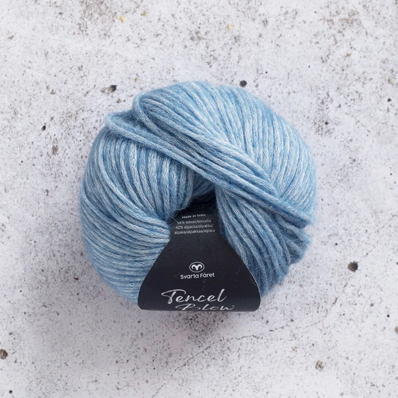 Svarta Fåret Tencel Blow 73 Porcellana blu