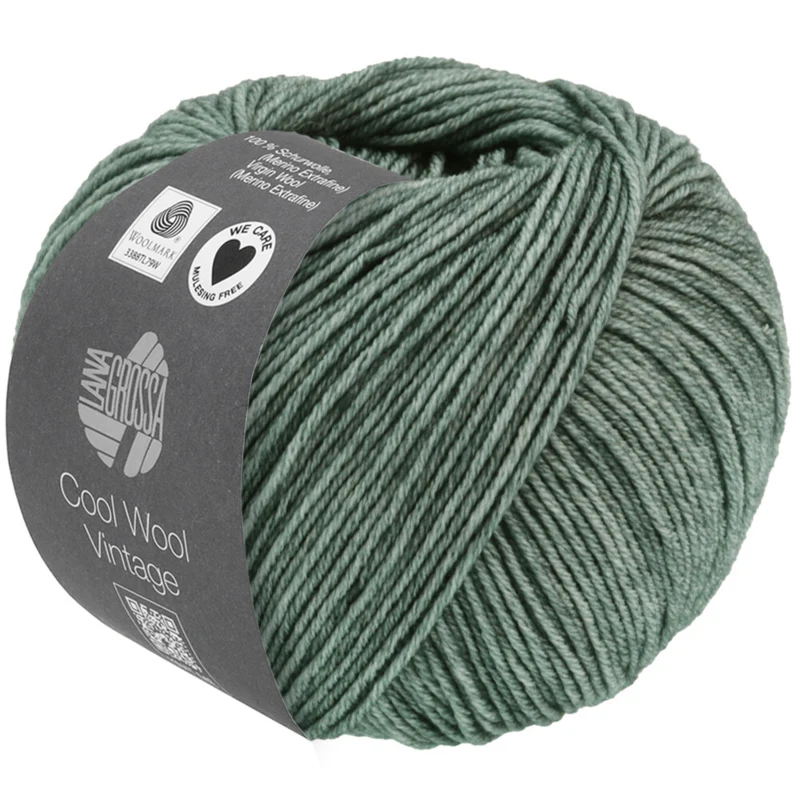 Lana Grossa Cool Wool Vintage 68 Grigio verdastro