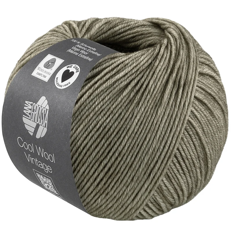 Lana Grossa Cool Wool Vintage 95 Grigio cemento