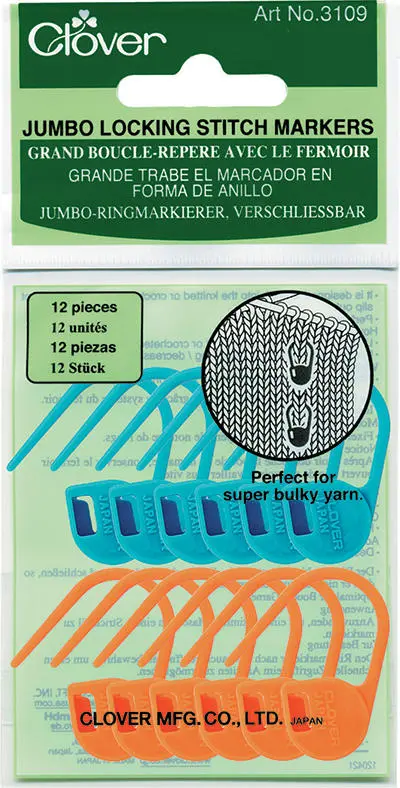 Clover Marker Locks, Jumbo (blu/arancione)