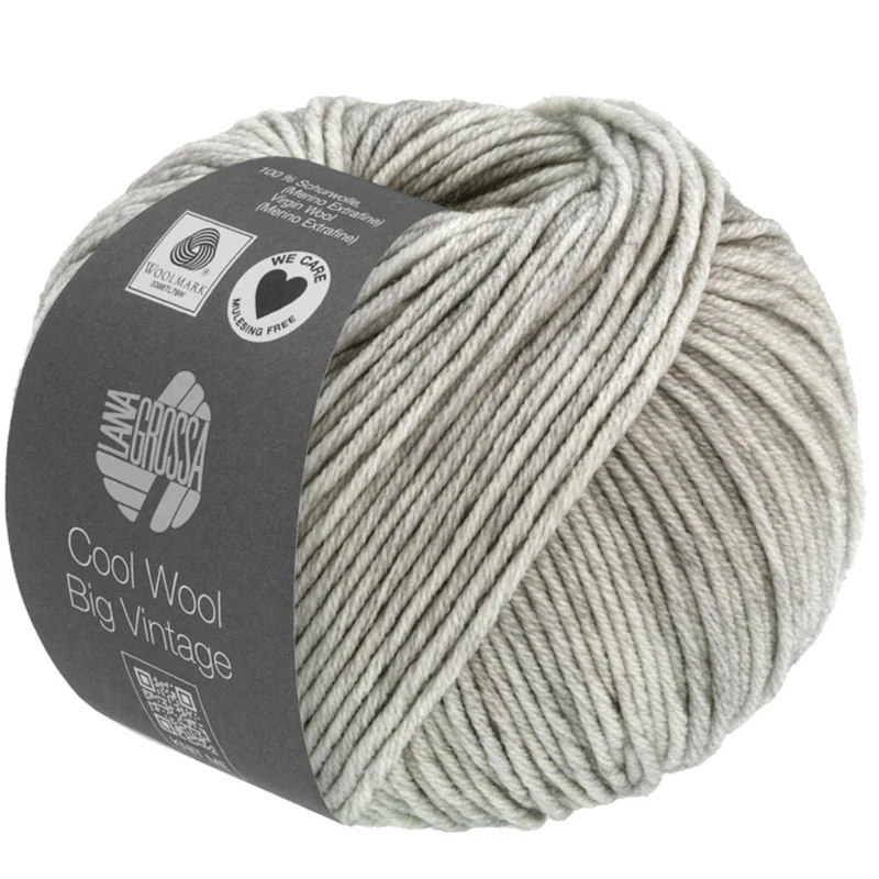 Lana Grossa Cool Wool Big Vintage 69 Grigio chiaro