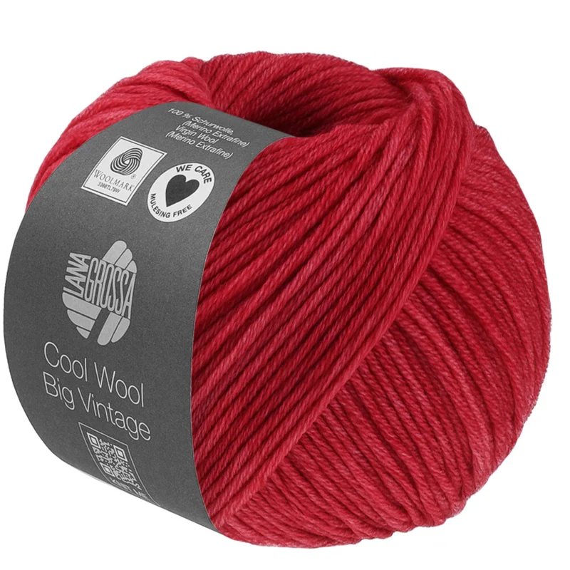 Lana Grossa Cool Wool Big Vintage 95 Rosso
