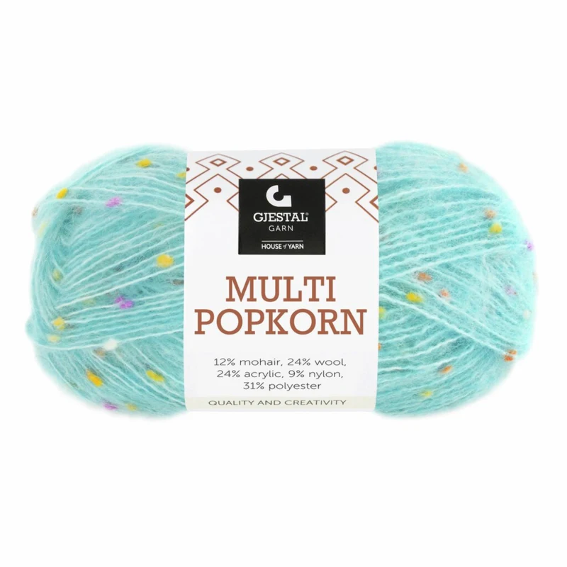 Gjestal Multi Popkorn 507 Turchese chiaro