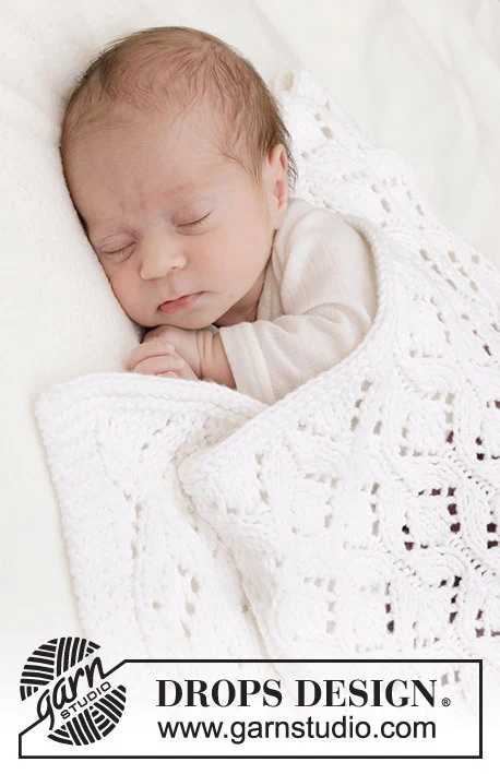 46-4 Bright Cuddles Blanket by DROPS Design
