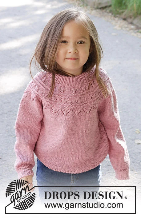 47-8 Running Circles Sweater by DROPS Design