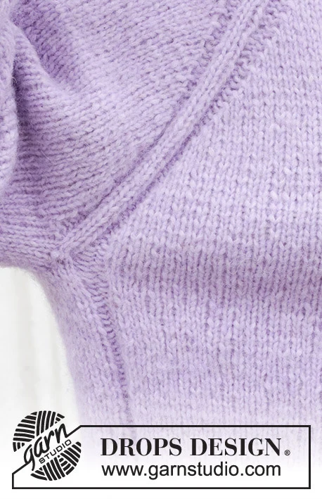 243-19 Winter Iris Cardigan by DROPS Design