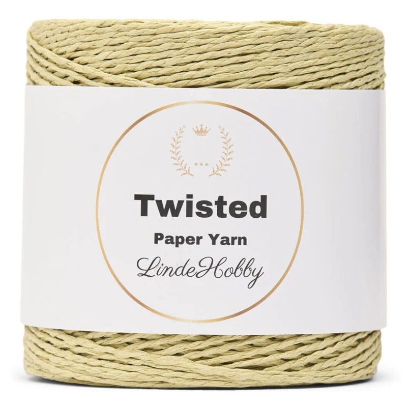 LindeHobby Twisted Paper Yarn 22 Verde salvia
