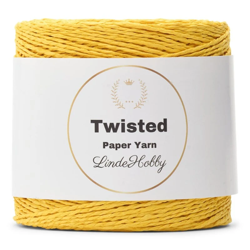 LindeHobby Twisted Paper Yarn 23 Giallo