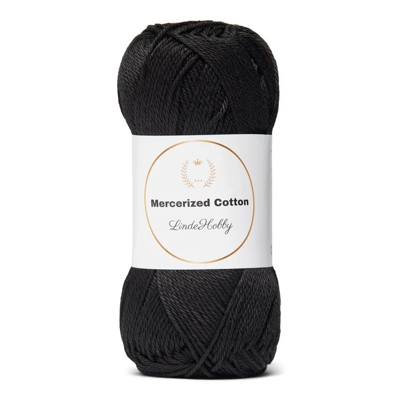 LindeHobby Mercerized Cotton 1 Nero