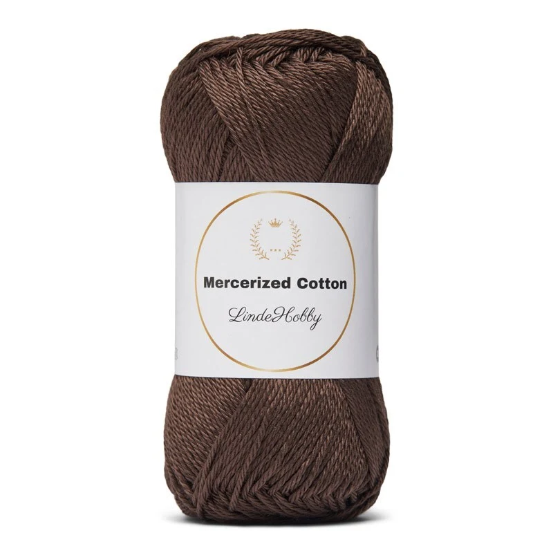 LindeHobby Mercerized Cotton  8 Marrone scuro