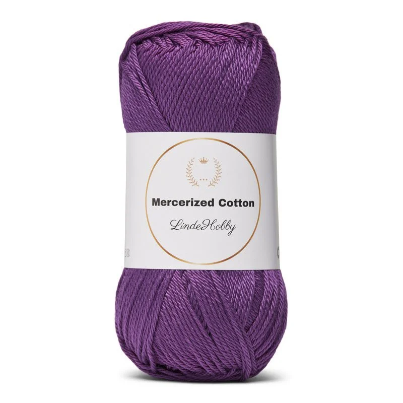 LindeHobby Mercerized Cotton 13 Lilla