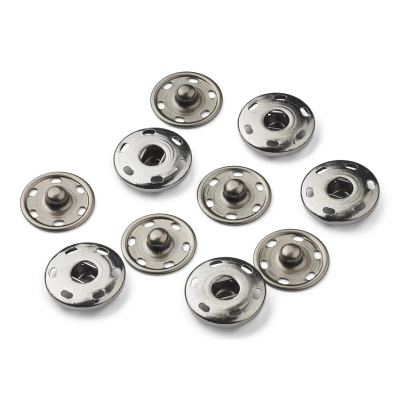 LindeHobby Bottoni Automatici, Nero, 5 set 19 mm