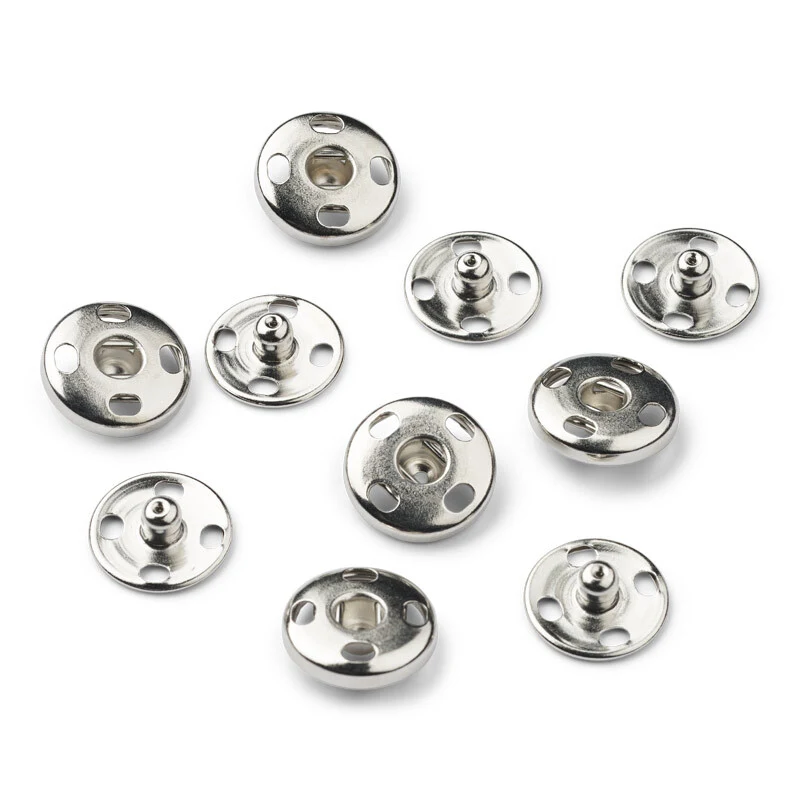 LindeHobby Bottoni Automatici, Argento, 5 set 10 mm