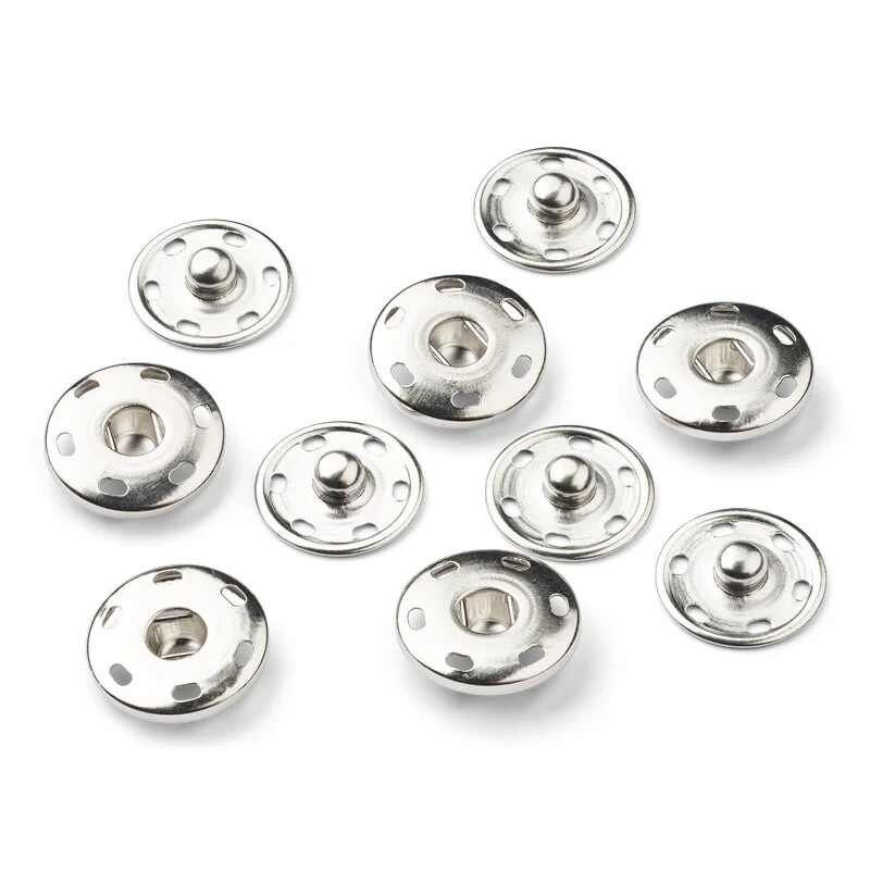 LindeHobby Bottoni Automatici, Argento, 5 set 19 mm