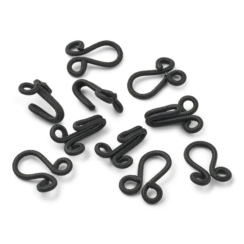LindeHobby Ganci con Pelliccia, Nero, 30 mm, set da 5