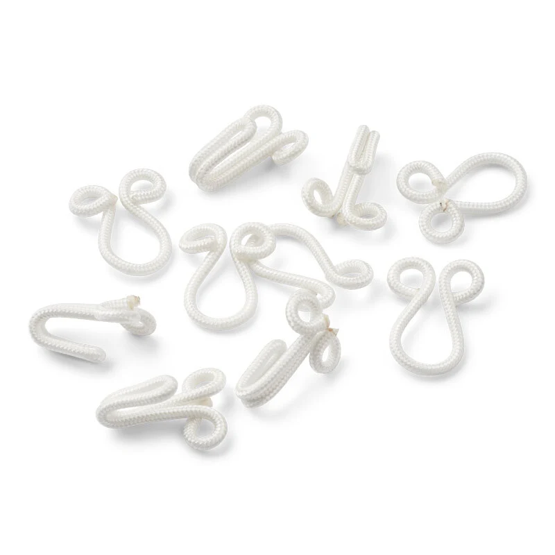 LindeHobby Ganci con Pelliccia, Bianco, 30 mm, set da 5