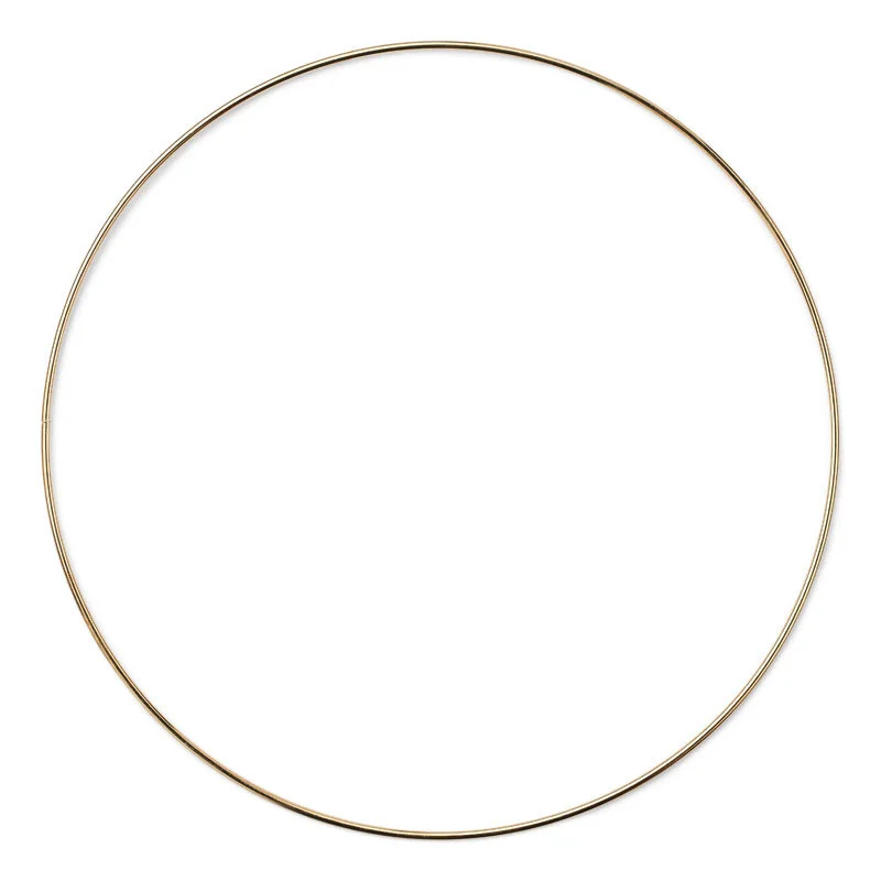 HobbyArts Anello in metallo, Oro 25 cm
