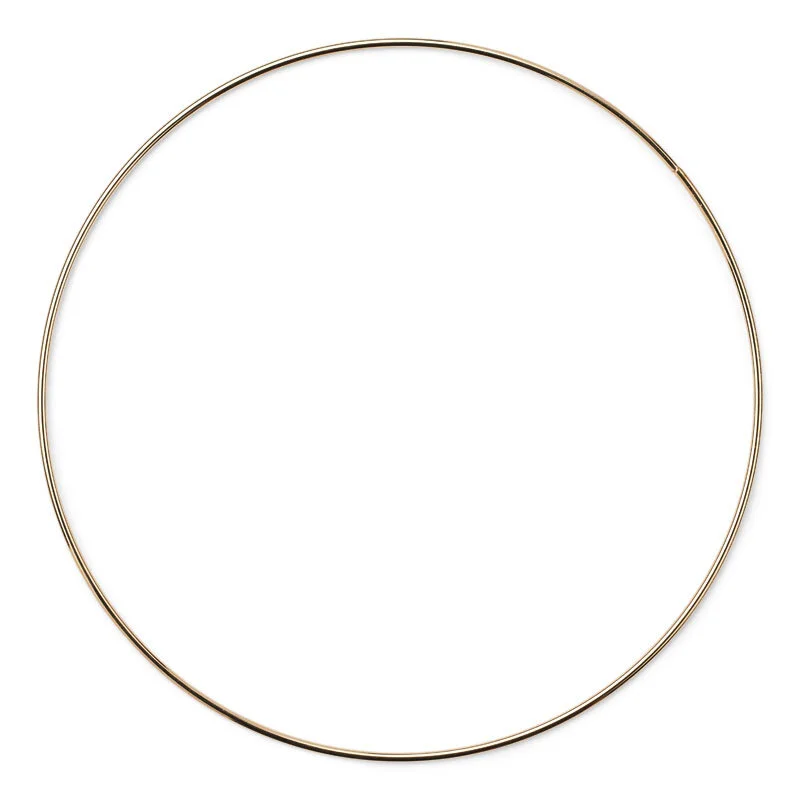 HobbyArts Anello in metallo, Oro 20 cm