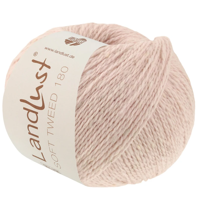 Lana Grossa Landlust Soft Tweed 180 131 Rosa tenue mélange