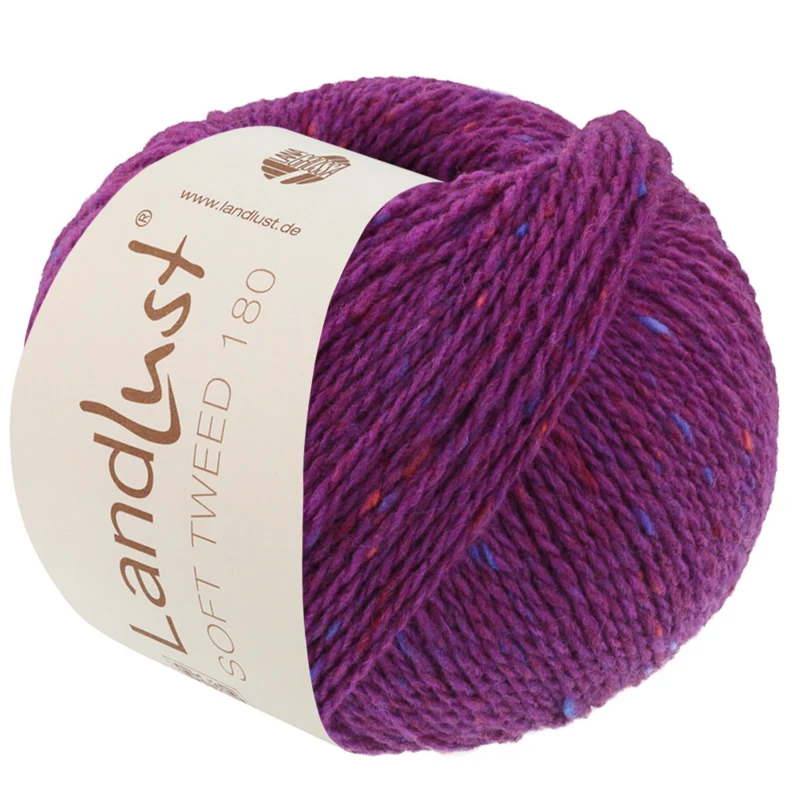 Lana Grossa Landlust Soft Tweed 180 133 Viola mélange