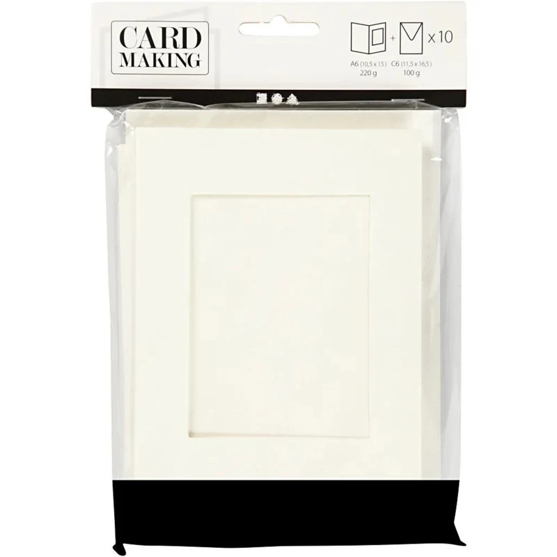 Carte passepartout con busta, rettangolari