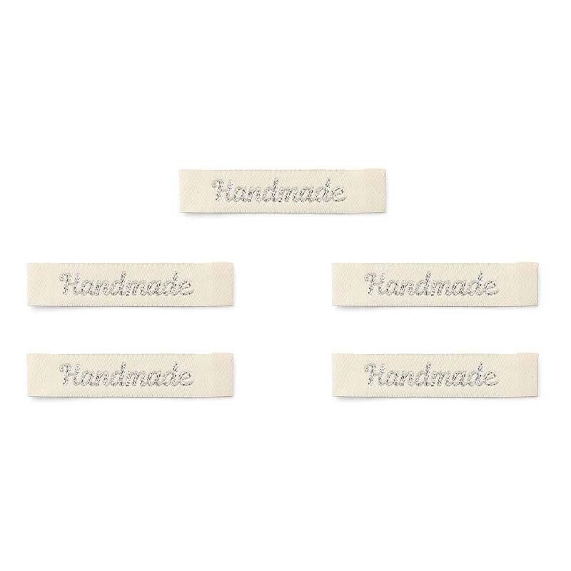 LindeHobby Handmade Etichetta, Lungo Naturale, Argento, Magnolia Script