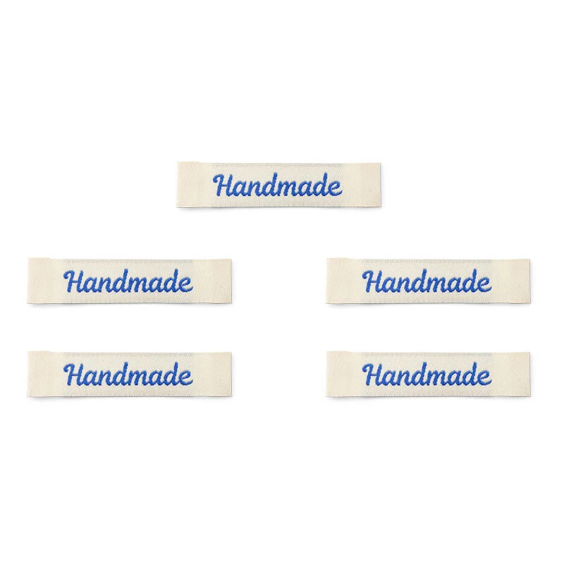 LindeHobby Handmade Etichetta, Lungo Naturale, Blu, Magnolia Script