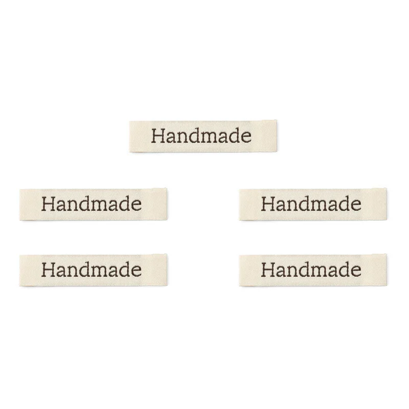 LindeHobby Handmade Etichetta, Lungo Naturale, Nero, Harnet Serif