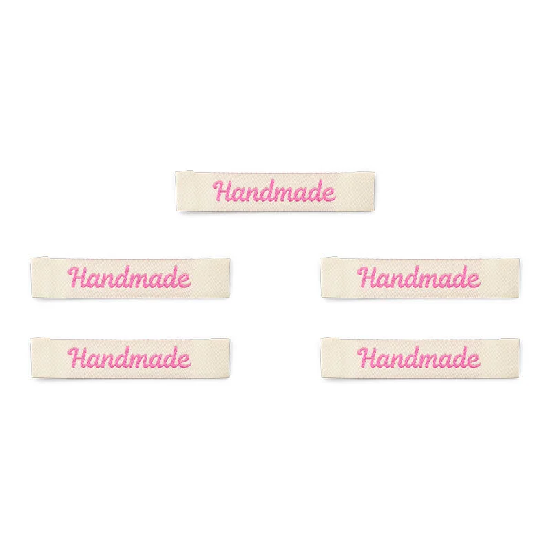 LindeHobby Handmade Etichetta, Lungo Naturale, Rosa, Magnolia Script