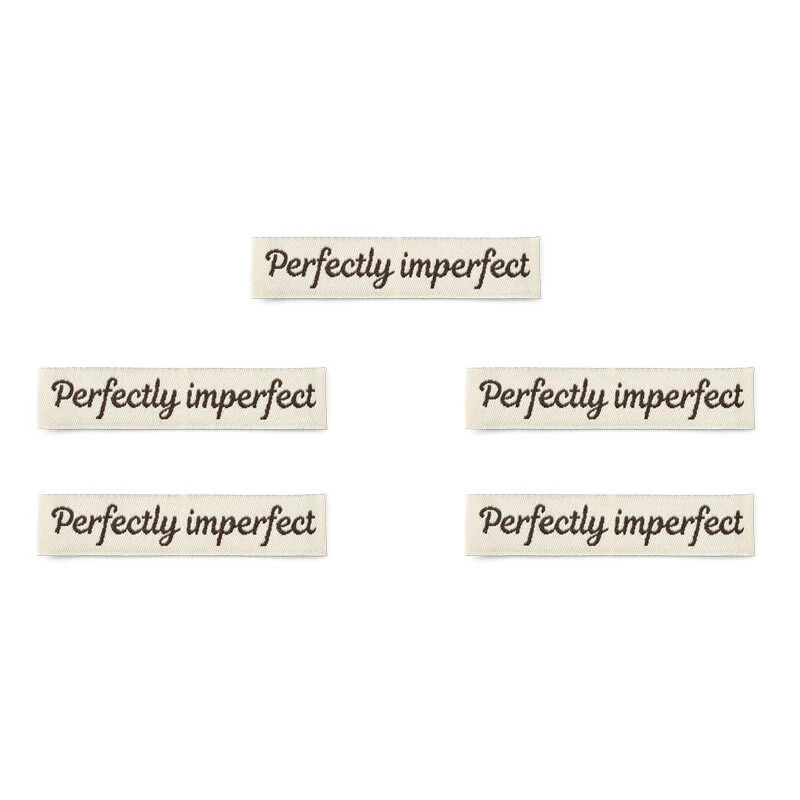 LindeHobby Perfectly Imperfect Etichetta (7 cm x 1 cm), 5 pezzi