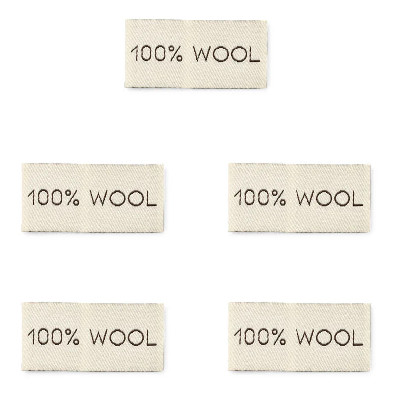 LindeHobby 100% Wool, Etichetta (4 cm x 2 cm), 5 pezzi