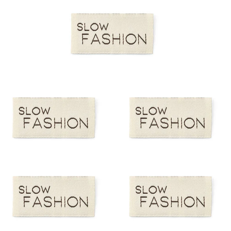 LindeHobby Slow Fashion Etichetta (4 cm x 2 cm), 5 pezzi
