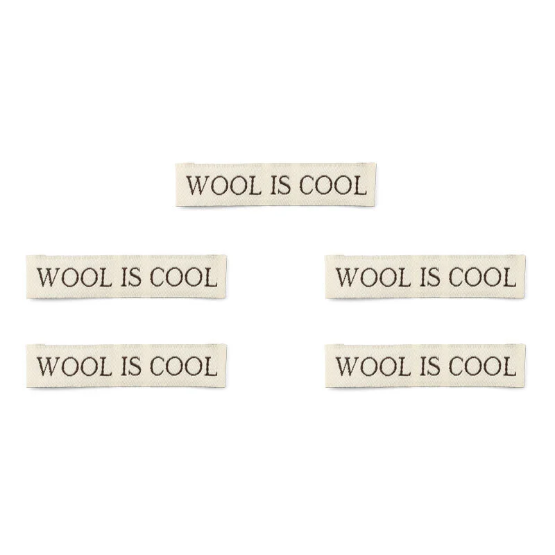 LindeHobby Wool Is Cool Etichetta (7 cm x 1 cm), 5 pezzi