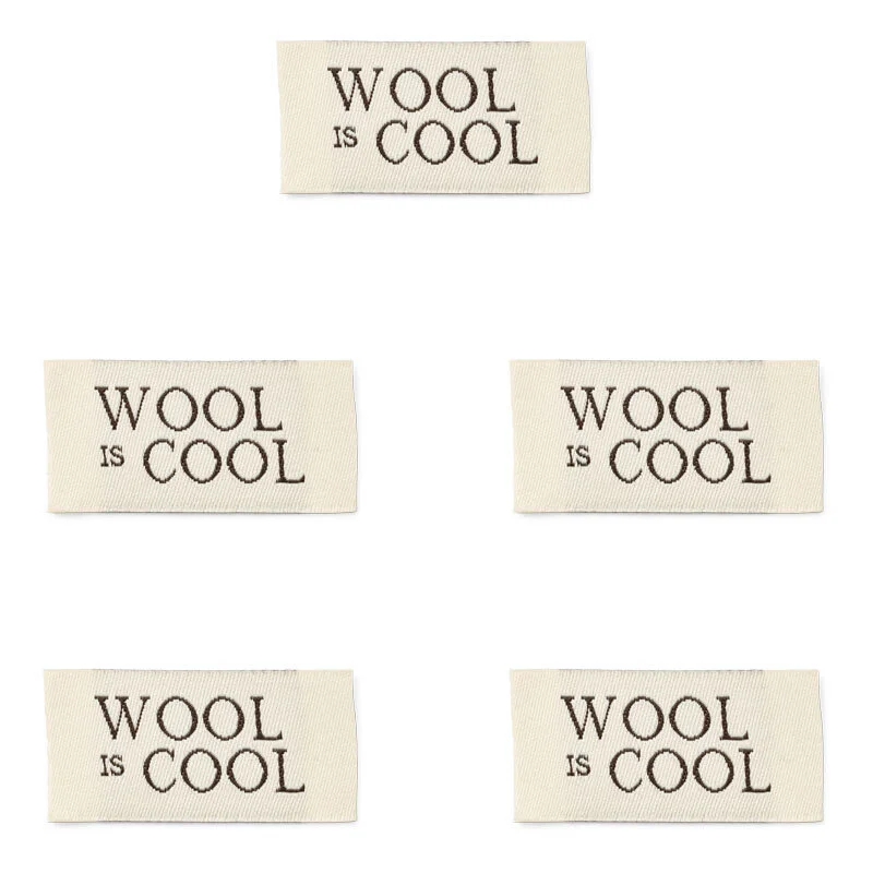 LindeHobby Wool Is Cool Etichetta (4 cm x 2 cm), 5 pezzi