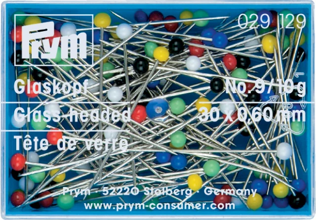 Prym Aghi con testa in vetro