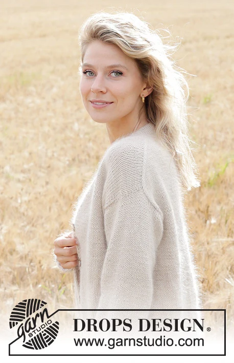 248-4 Gentle Wind Cardigan by DROPS Design