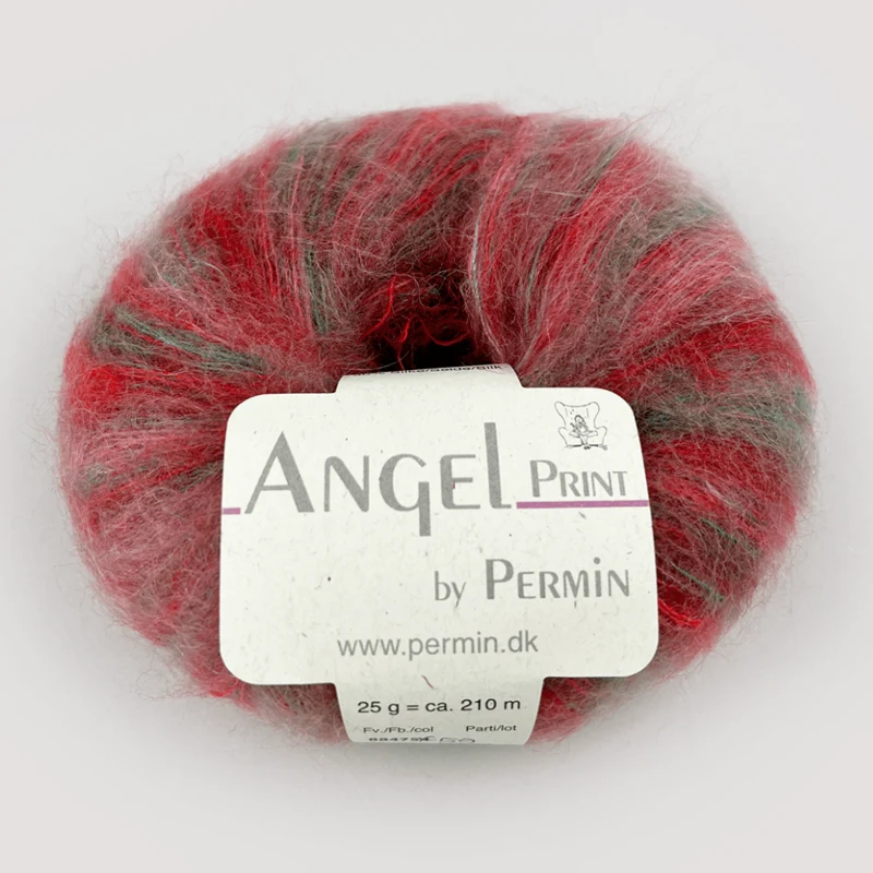 Permin Angel Print 59 Rosso/Verde