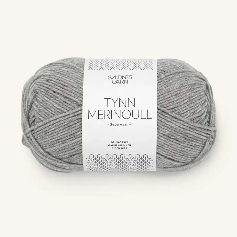 Sandnes Tynn Merinoull 1042 Grigio Mélange
