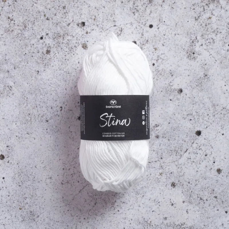Svarta Fåret Stina 204 Bianco neve