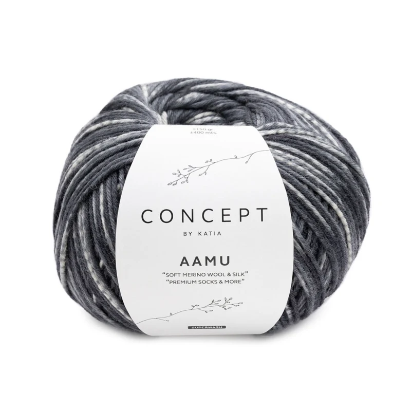 Katia Concept Aamu Socks 303 Grigio
